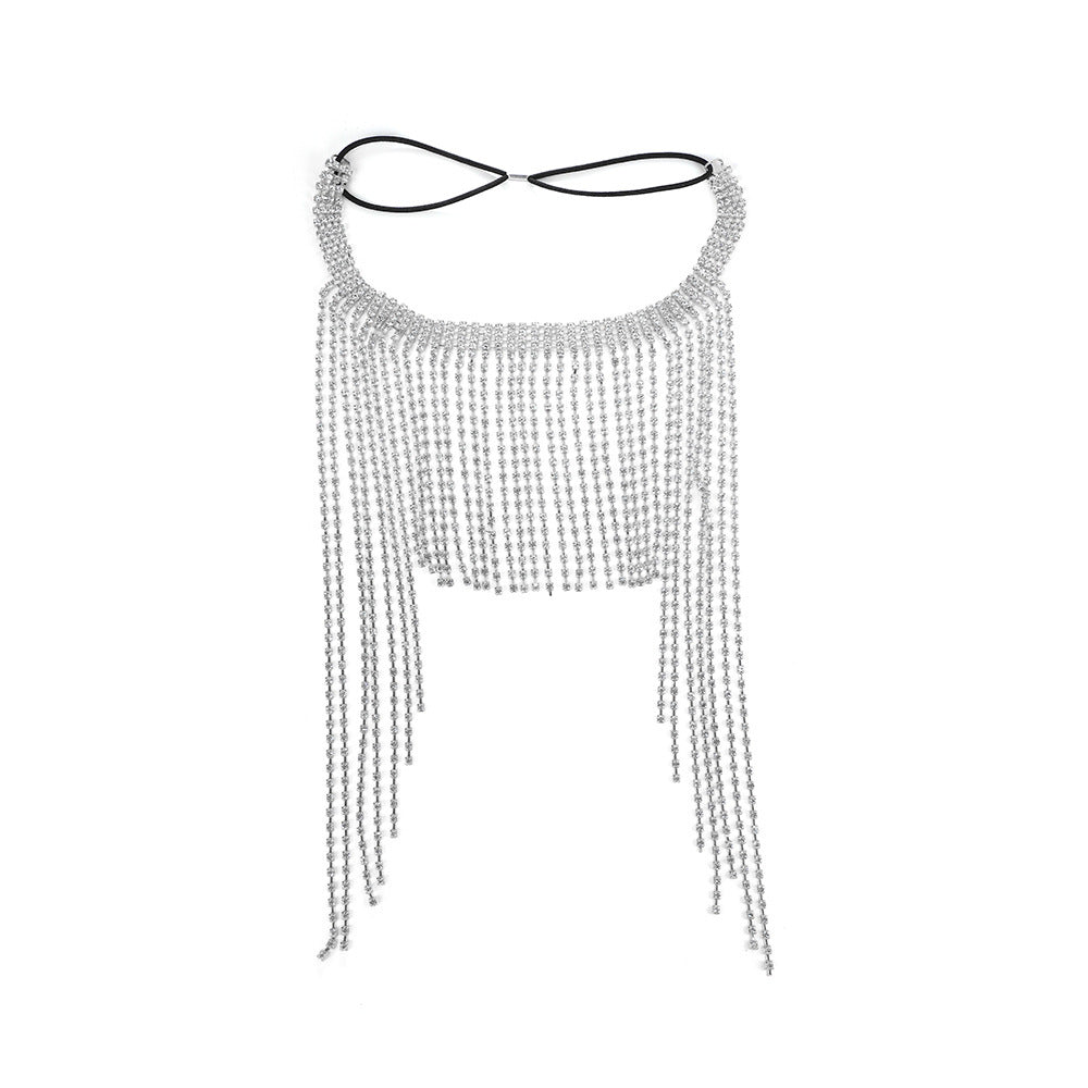 Wholesale Tassel Ethnic Style Rhinestone Forehead Chain headband